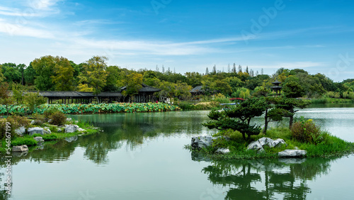 Chinese classical garden scenery street scene © 昊 周