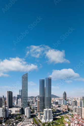 aerial photography wuxi city skyline © 昊 周