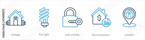 cottage, eco light, lock and key