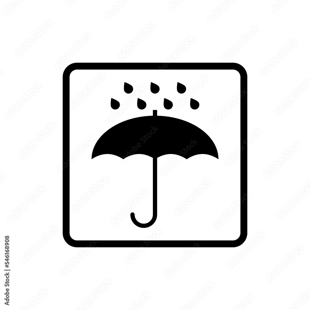 Umbrella icon vector protects the rain Umbrella icon vector protects the rain