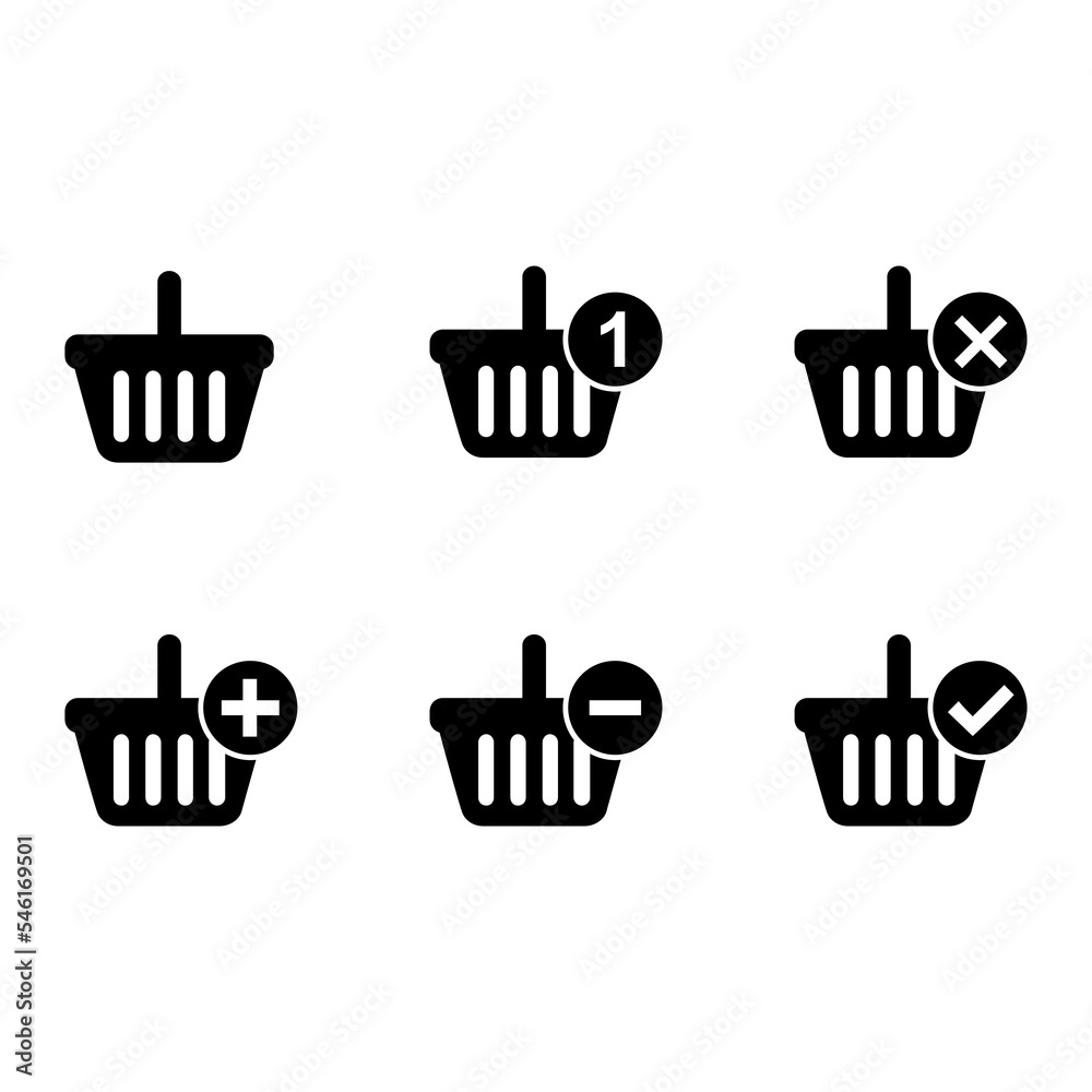 Tote shopping cart icon vector