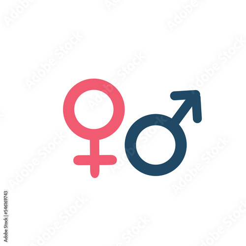 Male and female gender icon vector
