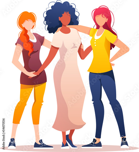 Fotografie women's day illustration