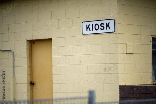 kiosk at a football club in australia photo