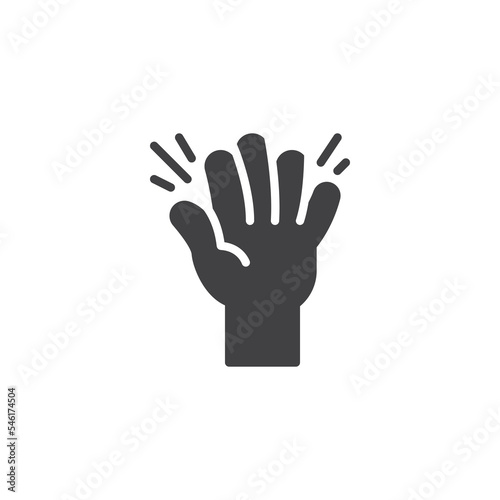 Volunteer hand vector icon