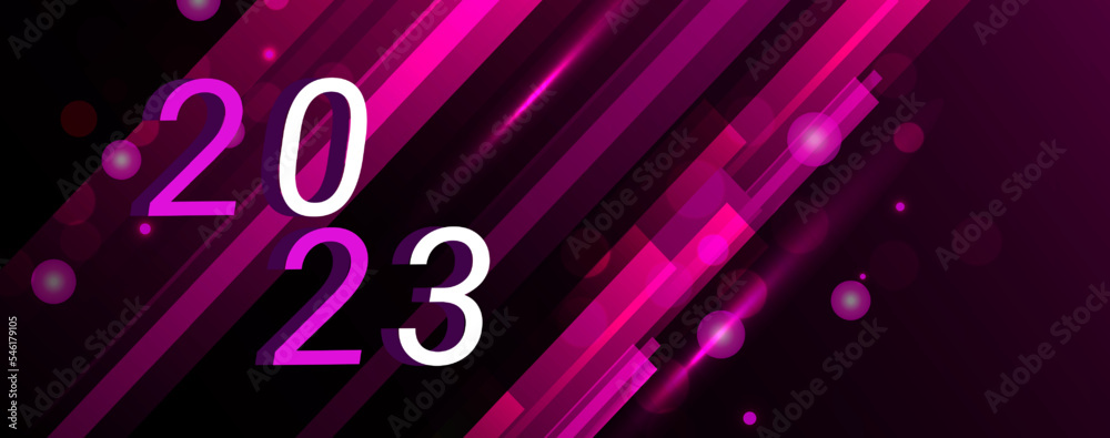 Background 2023 new year vector illustration design