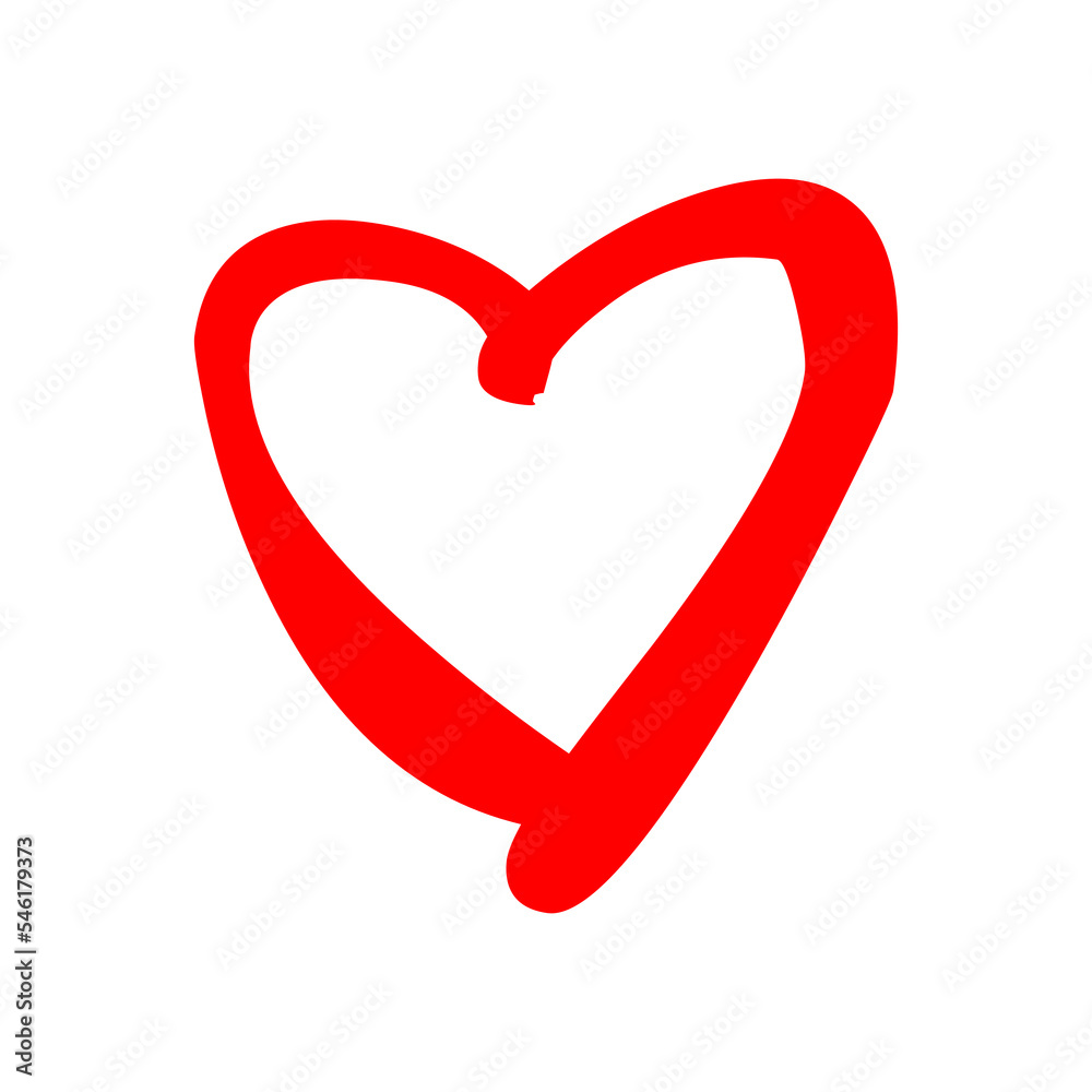 Vector illustration of red heart, love design Vector illustration of red heart, love design
