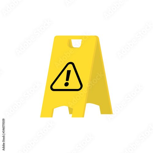 Vector floorboards to tell you to be careful