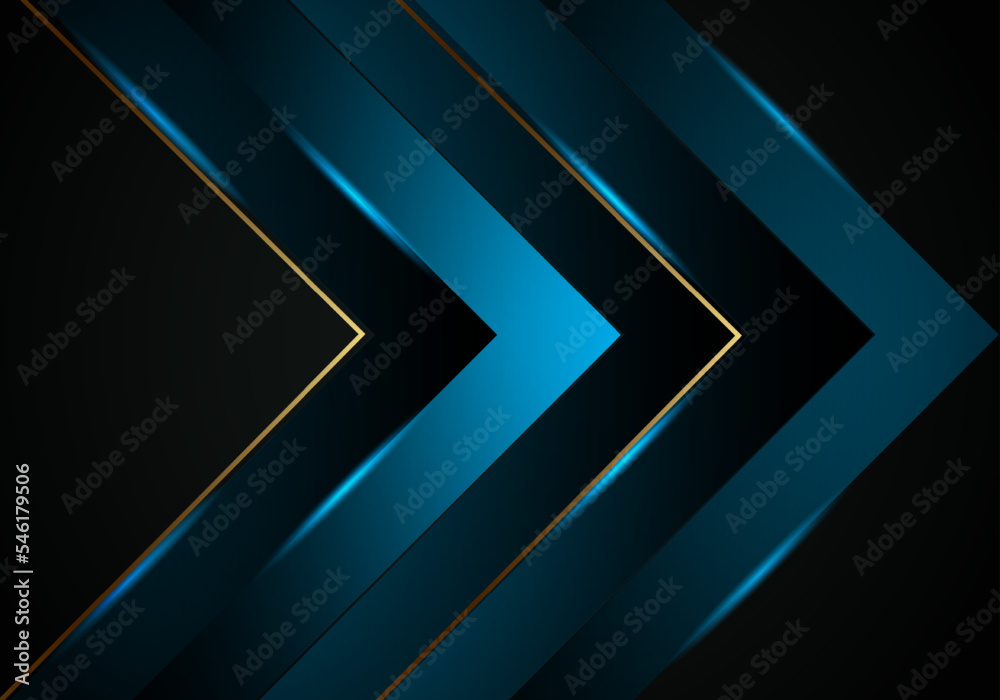 Abstract blue glossy color line on black background Abstract blue glossy color line on black background