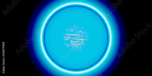 blue and multi-colored effect on the circle point abstract background, texture colonies of normal and water-colored fluorescent E. coli on an agar circle wallpaper, scientific space-x circle wallpaper