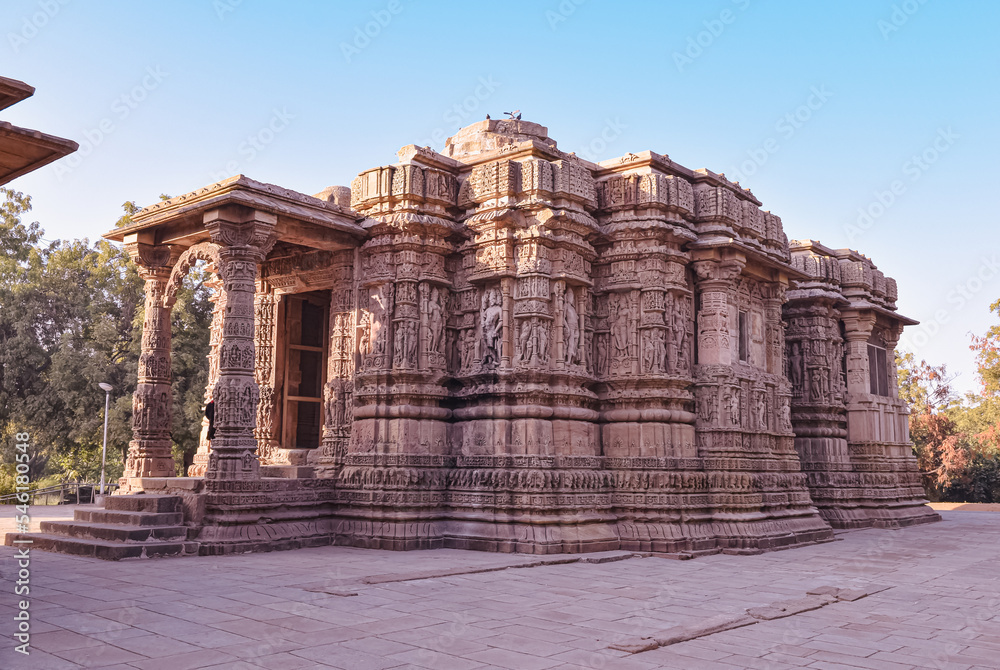 The Sun Temple of Modhera is a Hindu temple dedicated to the solar deity Surya located at Modhera village of Mehsana district, Gujarat, India