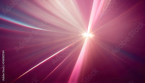 Blur rays. Glow motion. Explosion radiance. Defocused neon pink purple blue color gradient shiny light beam illumination decorative collage abstract background.
