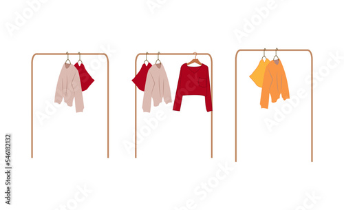 Furniture and decor elements vector. Collection of home decorations for cosiness interior isolated. Flat vector cartoon illustration isolated on white background.