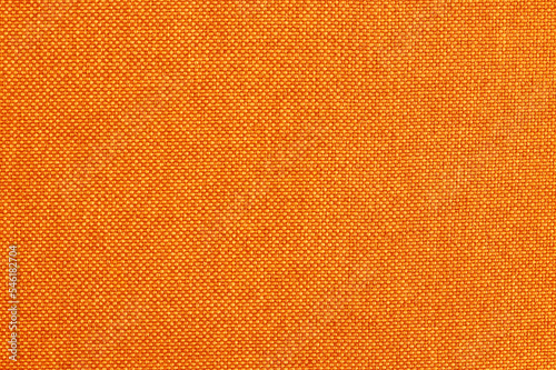 Orange fabric cloth texture for background  natural textile pattern.