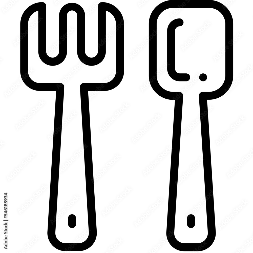 fork and spoon icon fork and spoon icon