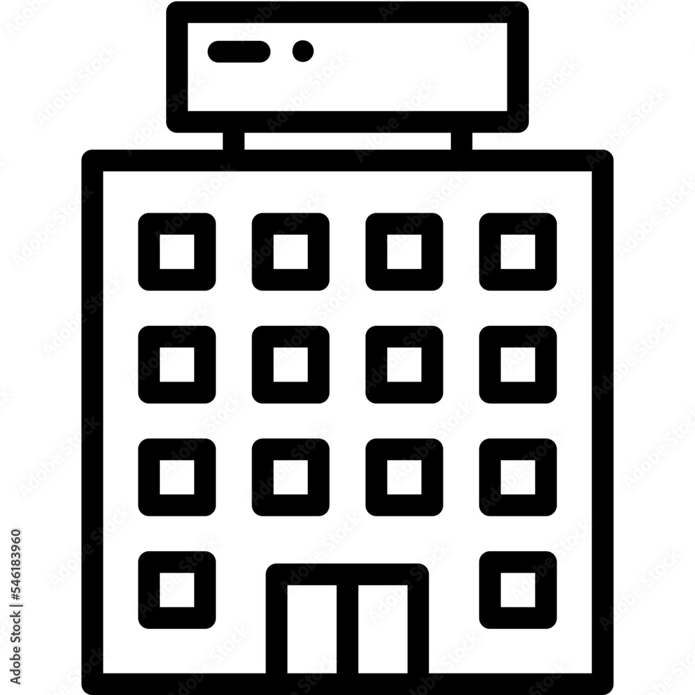 hotel building icon hotel building icon