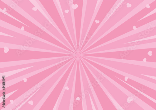 Abstract pink background with little hearts. Decoration banner themed Lol surprise doll girlish style. Invitation card template.