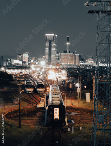 Wallpaper Mural 黄金跨線橋　転車台と夜景 Torontodigital.ca