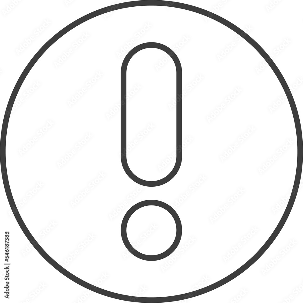 Warn thin line icon, Social icon set. Warn thin line icon, Social icon set.