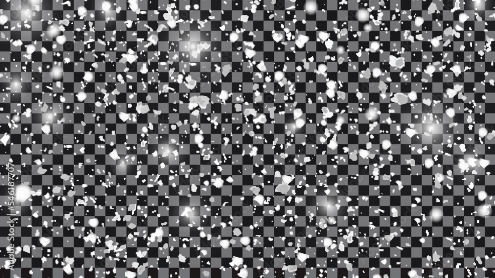 Falling snow. Snowstorm and blizzard. Snowflakes isolated on transparent background. Isolated Snowfall Overlay CS6 Vector Falling snow. Snowstorm and blizzard. Snowflakes isolated on transparent background. Isolated Snowfall Overlay CS6 Vector