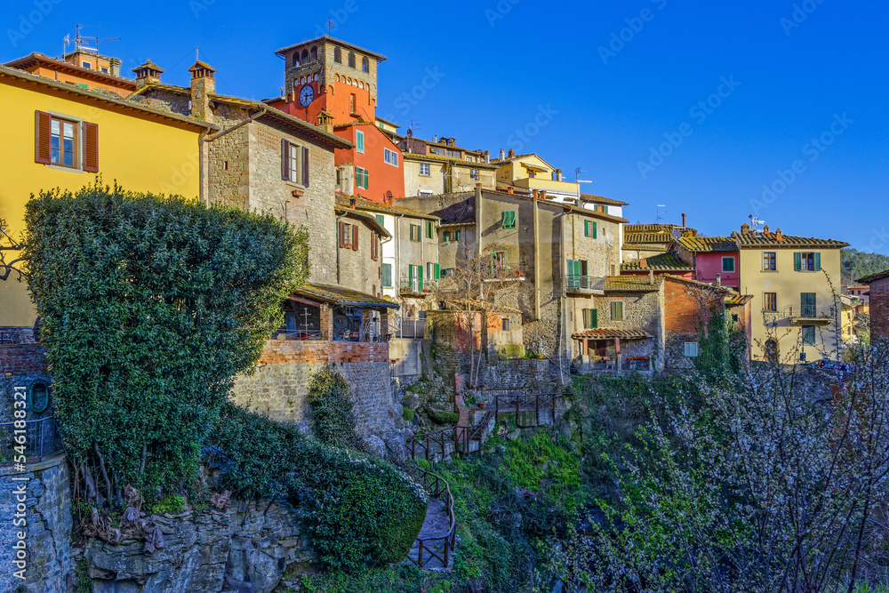 Village dans la région toscane en Italie