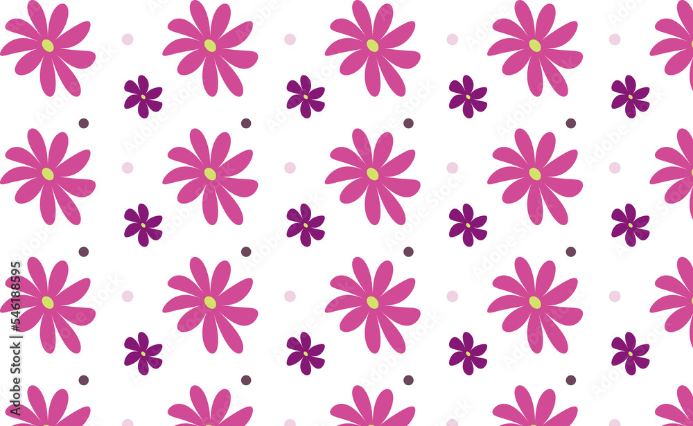 Floral pattern. Pretty flowers on white background. Printing with small colorful flowers. Seamless vector texture.