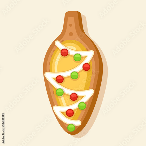 stock vector of cute bulb gingerbread cookies. food for christmas.