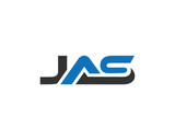 Simple Modern Style JAS Letter Initial Logo Design Template Vector Illustration.
