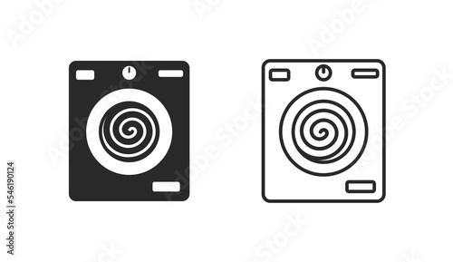 Wash machine icon silhouette pictogram simple clipart vector or laundry washer shape logo black and white isolated line art outline symbol drawing graphic illustration, minimal glyph cut out label