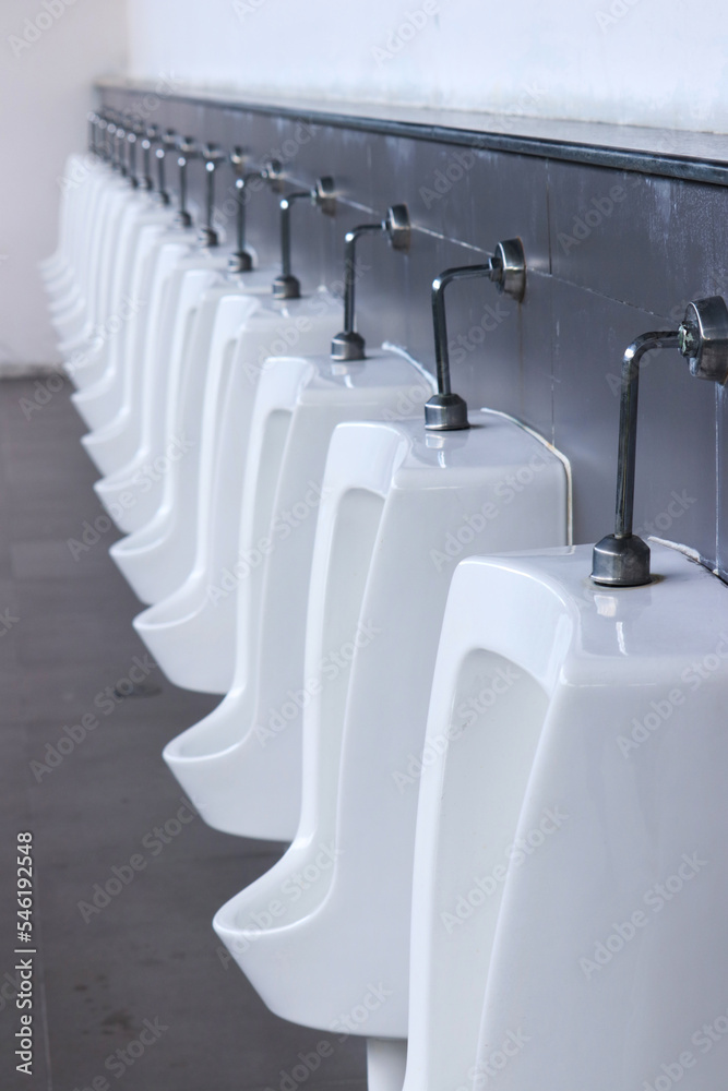 Fototapeta premium urinals public toilet.