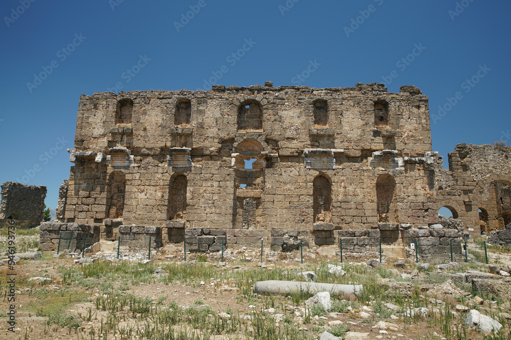 Aspendos Ancient City in Antalya, Turkiye