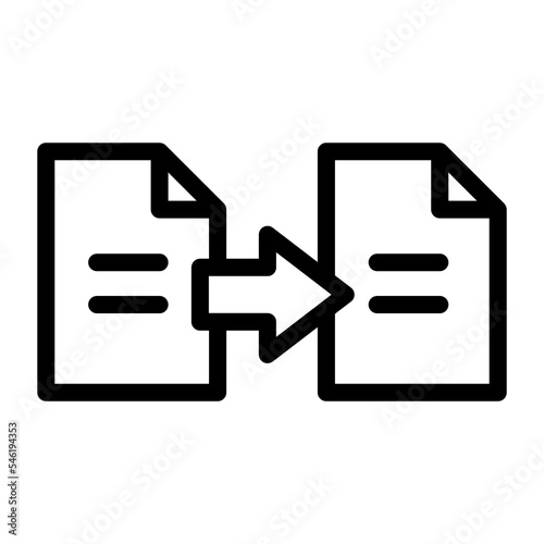 convert file line icon illustration vector graphic