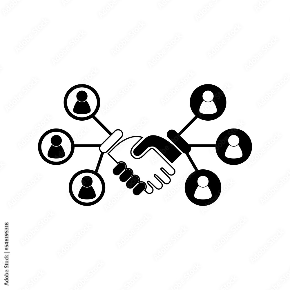 Partnership handshake icon. Best deal concept logo isolated on white background Partnership handshake icon. Best deal concept logo isolated on white background