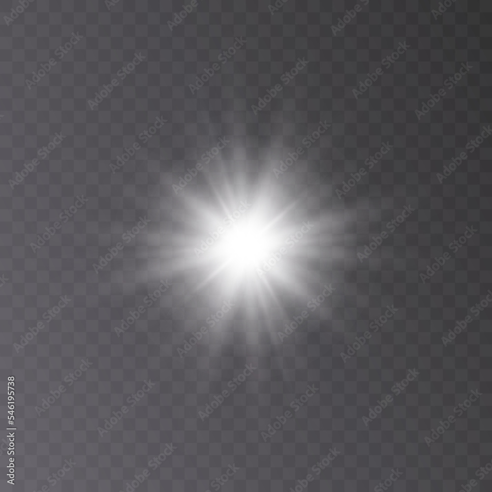 Christmas star, light effect for vector illustrations. Christmas star, light effect for vector illustrations.