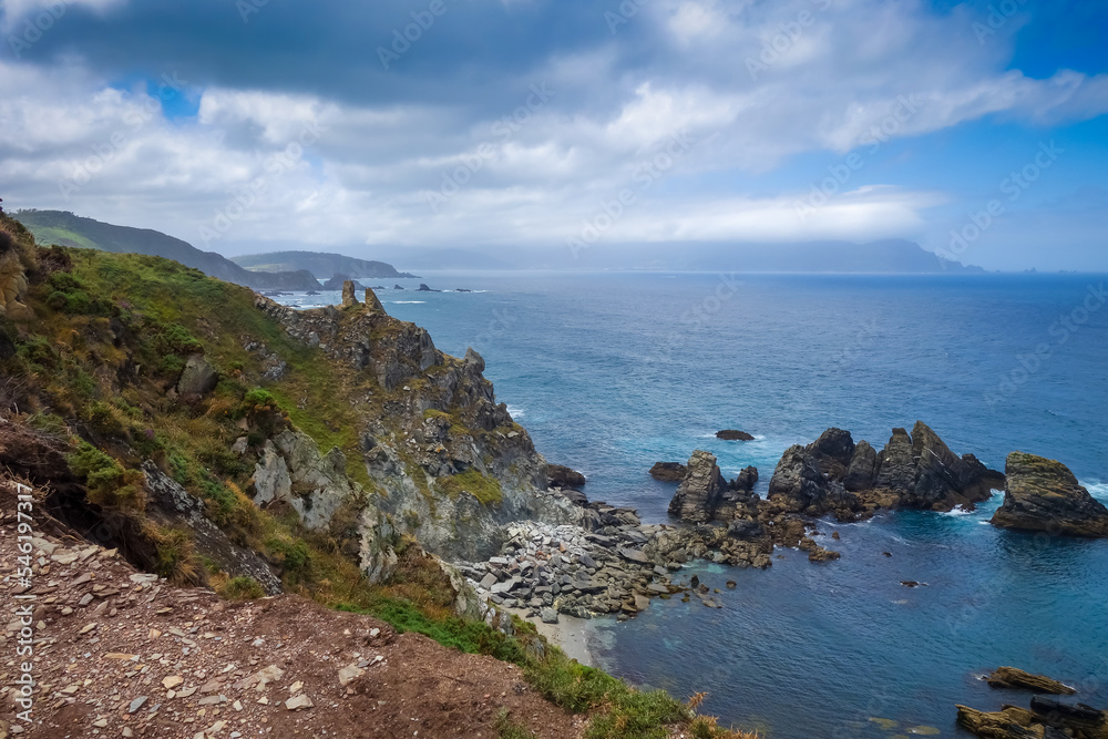 Ortigueira cliffs and atlantic ocean, Galicia, Spain