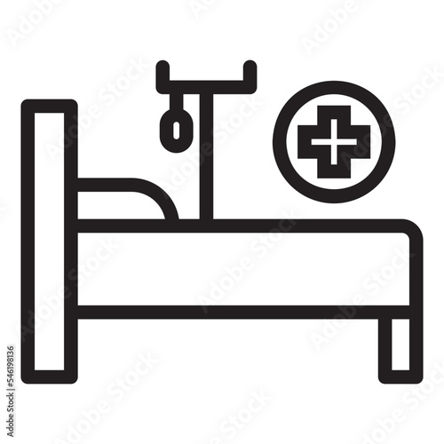 hospital bed icon