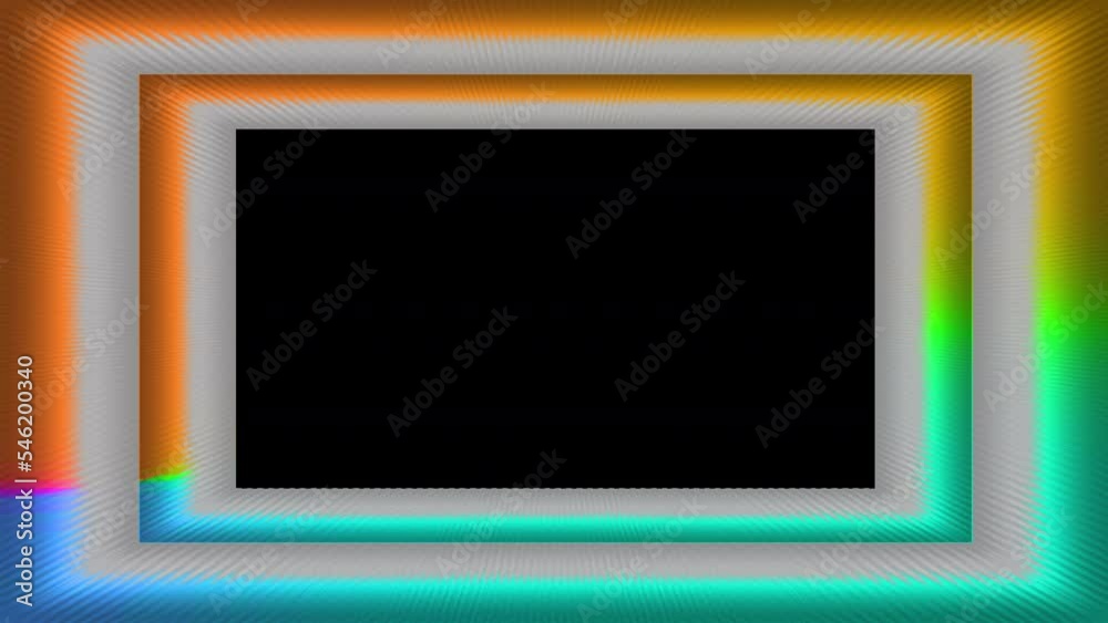 Abstract neon motion graphic border. Abstract neon motion graphic border.