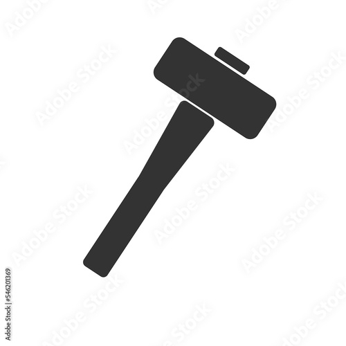 Hammer icon. Work tool vector ilustration.
