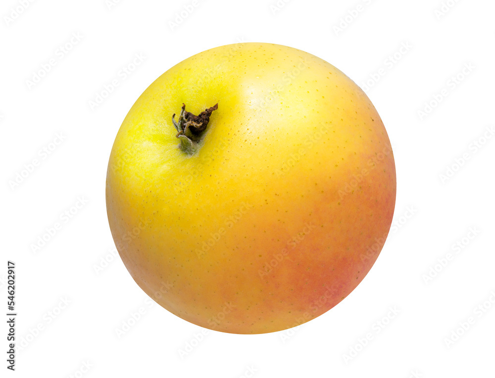 Toki apple or Yellow apple fruit isolated on white PNG File. Toki apple or Yellow apple fruit isolated on white PNG File.