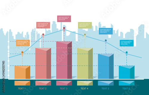 Down Negative Trend Bar Graph Chart Depreciation Business Economic Recession
