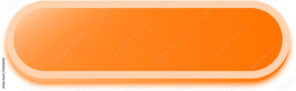 Obraz premium Rectangle shape buttons in orange colors. User interface element illustration.
