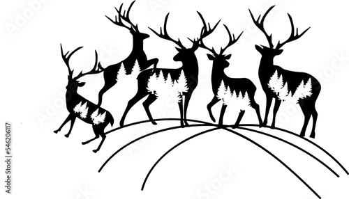 Christmas deer 