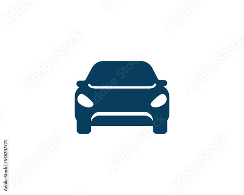 Unique car logo design symbol. Simple car vector illustration.