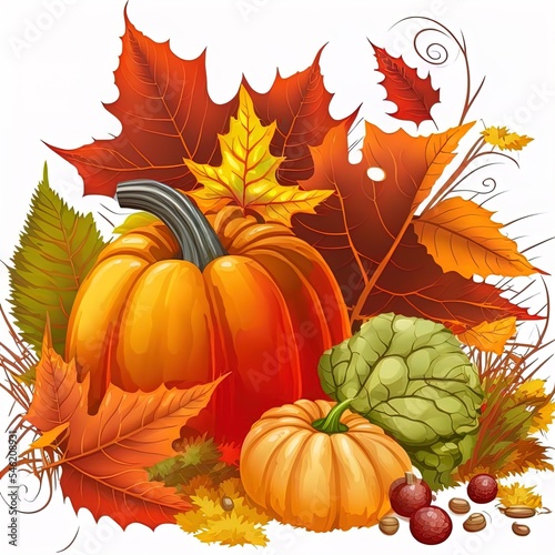 Fall harvest. Thanksgiving. Organic produce.