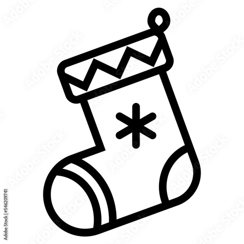 sock outline icon
