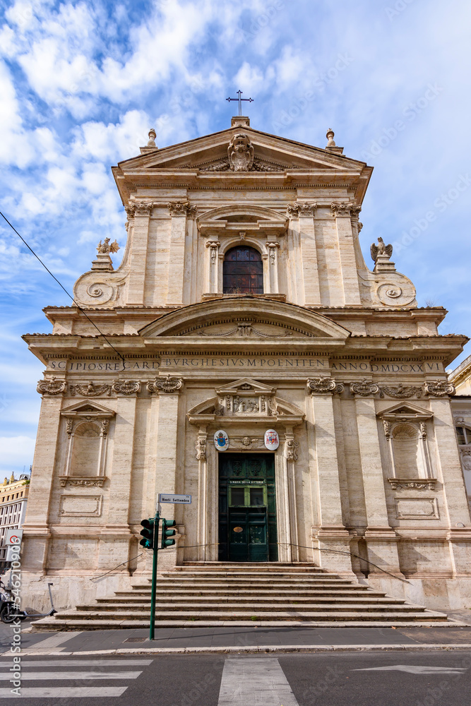 Santa Maria della Vittoria church in Rome, Italy