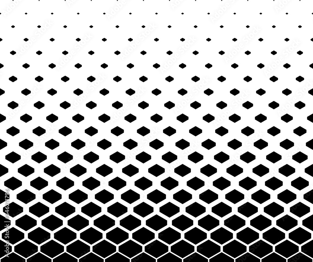 Geometric pattern of black figures on a white background.Option with an ...