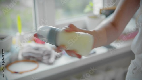 Preparation of infant formula for a child
