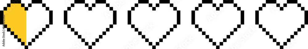 Heart rating review icon