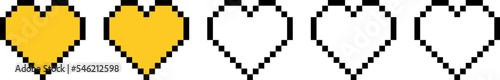 Heart rating review icon